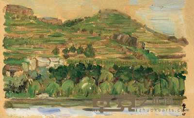 戴秉心 1960年作 春满大地 24×39cm